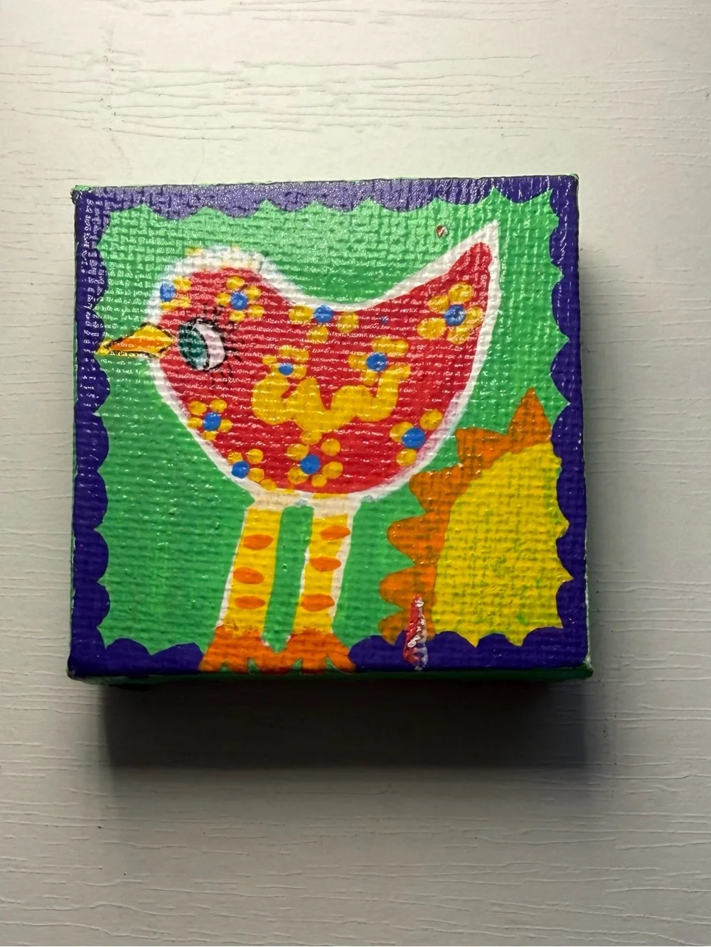 Handmade Folk Art Colorful Boho Animal Magnet- choose 1